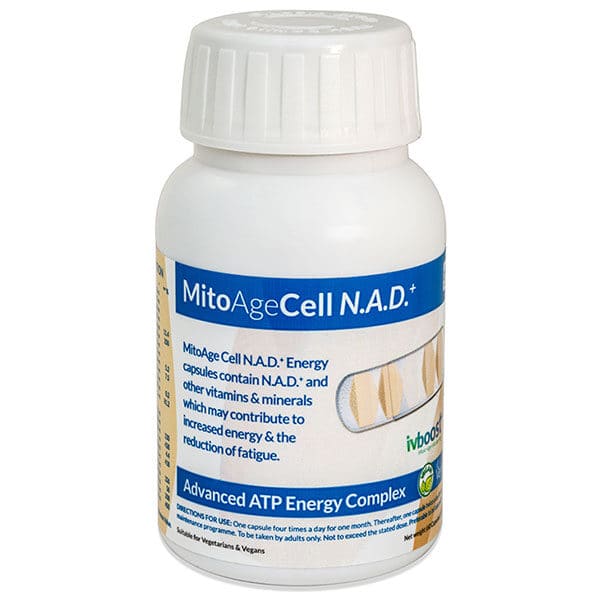 mitoagecell nad+ atp energy capsules bottle