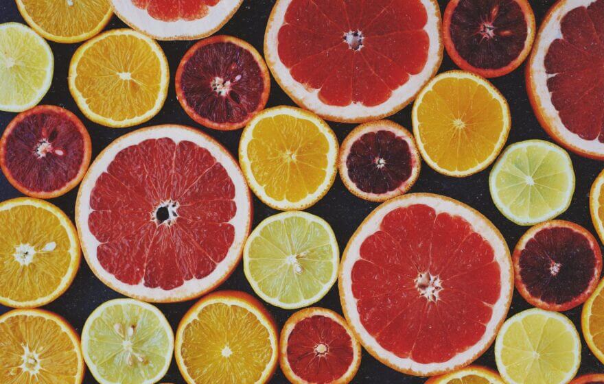 Assorted Slices of Citrus Fruits