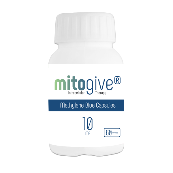 MitoGive Methylene Blue 10mg Capsule Bottle
